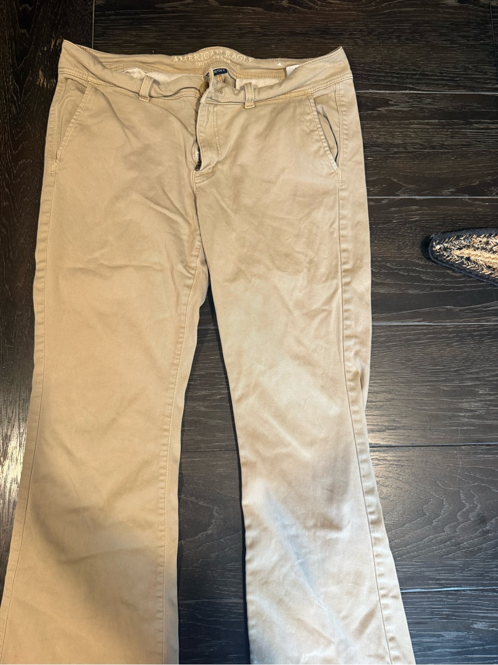 American Eagle Outfitters Women's Beige Boot Cut Khakis